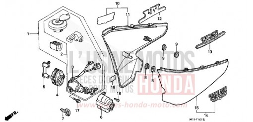 SIDE COVER VT600CJ de 1988